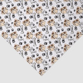 Papier Mousseline Les pattes N de bouledogue de chien de Taureau de (Détail)