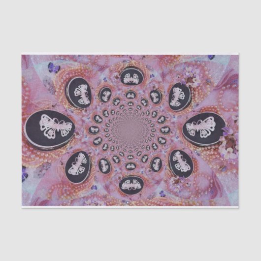 Papier Mousseline Les perles Abstraites élégantes et élégantes du pa (Recto)