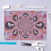 Papier Mousseline Les perles Abstraites élégantes et élégantes du pa (Artisanat)