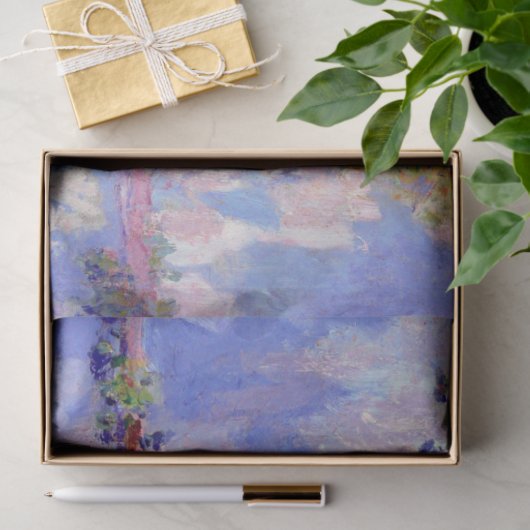 Papier Mousseline Les peupliers au soleil, Monet (Cadeau)