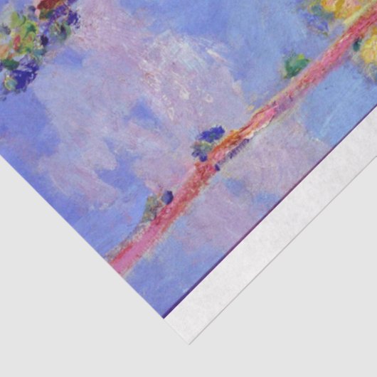Papier Mousseline Les peupliers au soleil, Monet (Détail)