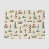 Papier Mousseline Les phares de Noël Sable de plage nautique (Recto)