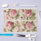 Papier Mousseline Les pivoines (Artisanat)