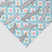 Papier Mousseline Les requins nager au milieu du siècle actuel (Détail)