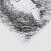 Papier Mousseline Les rêves de papillons au charbon (Détail)