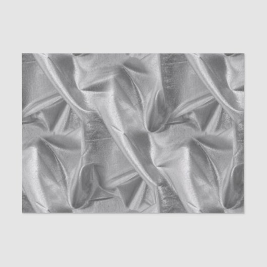 Papier Mousseline Les riches ont chiffonné la texture argentée (Recto)