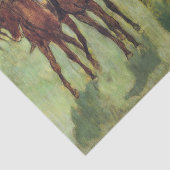 Papier Mousseline Les Riders, par Edgar Degas, 1885 chevaux jockeys (Détail)