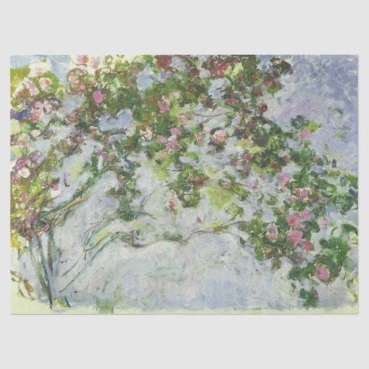 Papier Mousseline Les Roses de Claude Monet Tissue Paper (Recto)