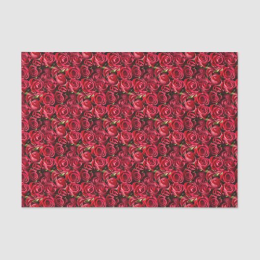 Papier Mousseline Les Roses rouges de la Saint-Valentin (Recto)