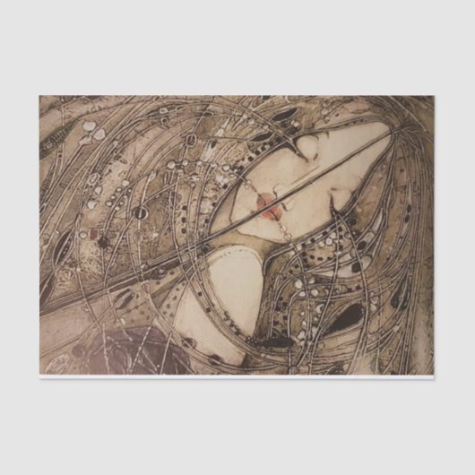 Papier Mousseline Les sept princesses de Margaret Macdonald (Recto)
