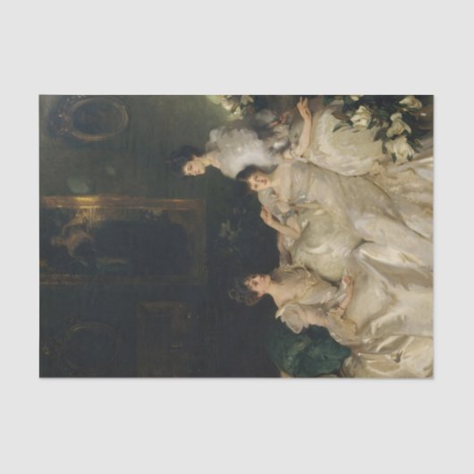 Papier Mousseline Les soeurs Wyndham par John Singer Sargent (Recto)