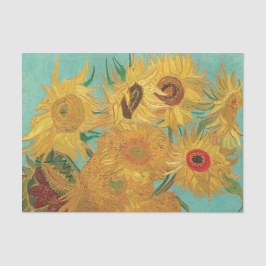 Papier Mousseline Les tournesols de Van Gogh (Recto)