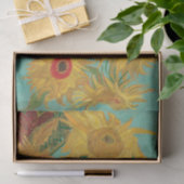 Papier Mousseline Les tournesols de Van Gogh (Cadeau)