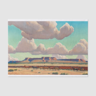 Papier Mousseline Les vastes terres de Navajo par Maynard Dixon
