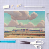 Papier Mousseline Les vastes terres de Navajo par Maynard Dixon (Artisanat)