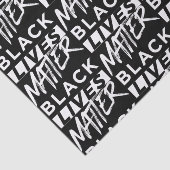 Papier Mousseline Les vies noires comptent pour le motif (Détail)