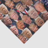 Papier Mousseline Les Visages Drôle De Trump (Détail)