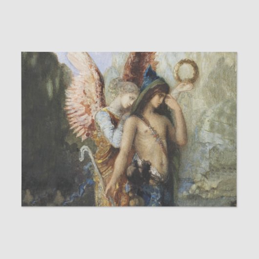 Papier Mousseline "Les voix" Angel Art de Gustave Moreau (Recto)