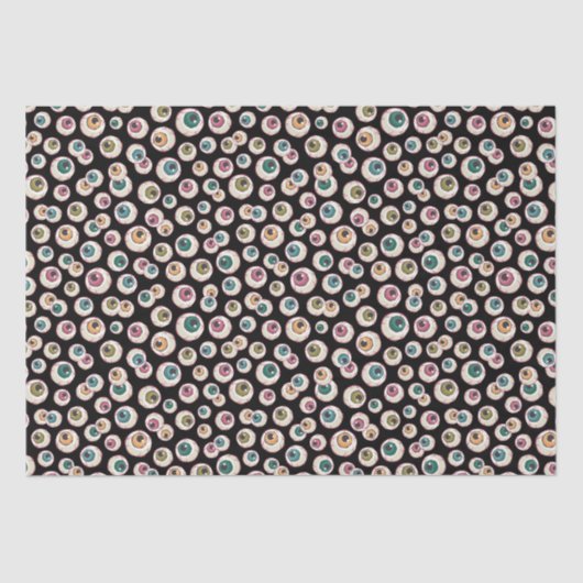 Papier Mousseline Les yeux d'Halloween (Recto)