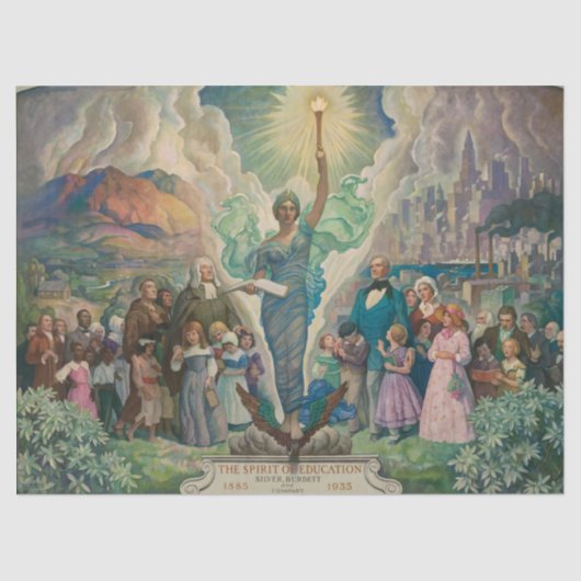 Papier Mousseline L'Esprit de l'Éducation par Newell Convers Wyeth (Recto)