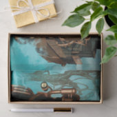 Papier Mousseline L'esprit du steampunk (Cadeau)