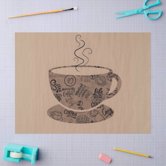 Papier Mousseline L'Essence Du Café Chaud (Artisanat)