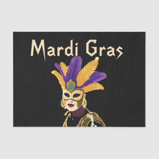 Papier Mousseline "Let the Good Times Roll : Mardi Gras Celebration" (Recto)