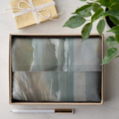 Papier Mousseline L'étalon blanc au bord de la mer (Cadeau)