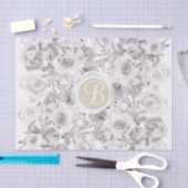 Papier Mousseline LETTRE BLANCHE Rose D'Hiver Russe (Artisanat)