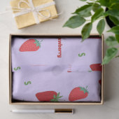 Papier Mousseline Lettre fraise S sur pourpre | Motif alphabet (Cadeau)