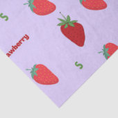 Papier Mousseline Lettre fraise S sur pourpre | Motif alphabet (Détail)