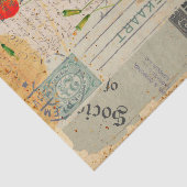 Papier Mousseline LETTRE GROUNGE Ephémère (Détail)