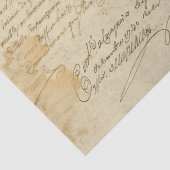 Papier Mousseline Lettre manuscrite ancienne (Détail)