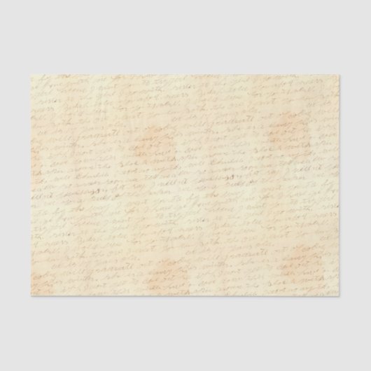 Papier Mousseline Lettre manuscrite Cursive (Recto)