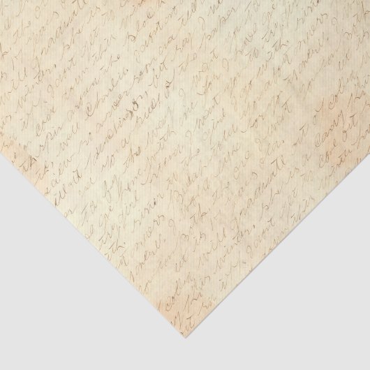 Papier Mousseline Lettre manuscrite Cursive (Détail)