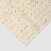 Papier Mousseline Lettre manuscrite Cursive (Détail)