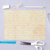 Papier Mousseline Lettre manuscrite Cursive (Artisanat)