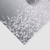 PAPIER MOUSSELINE LETTRE MONOGRAPHIQUE ARGENT ÉCLAIRAGE (Détail)