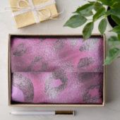 Papier Mousseline LETTRE MONOGRAPHIQUE Élégante Léopard Rose (Cadeau)