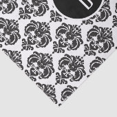 PAPIER MOUSSELINE LETTRE MONOGRAPHIQUE NOIR BLANC CRÂSÉ (Détail)