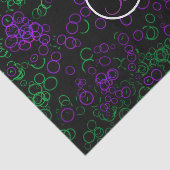 PAPIER MOUSSELINE LETTRE MONOGRAPHIQUE ORIGINALE POPULAIRE NOIR (Détail)