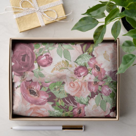 Papier Mousseline LETTRE MONOGRAPHIQUE ROUTIQUE MARsalA INITIALE (Cadeau)