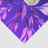 Papier Mousseline LETTRE MOYENNE Feuille BOtanique POUPLIQUE INITIAL (Détail)