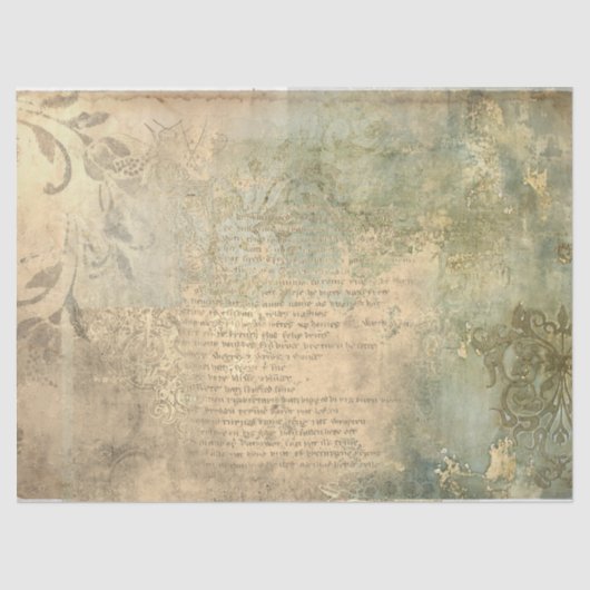 Papier Mousseline LETTRE Textures antiques (Recto)