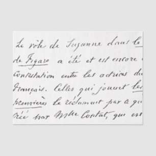 Papier Mousseline LETTRE vintage DE STYLETTE TISTONE