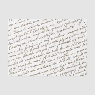 PAPIER MOUSSELINE LETTRE VINTAGE VERRE VERRE DIAGONE