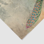 Papier Mousseline LETTRE Woman Peacock Textures (Détail)