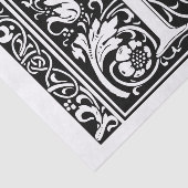 Papier Mousseline Lettre Y Monogramme médiéval Art Nouveau (Détail)