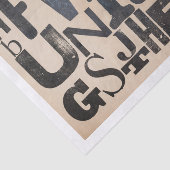 Papier Mousseline Lettres Alphabet Distresses orthographiant "Unique (Détail)