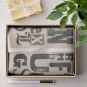 Papier Mousseline Lettres Alphabet Distresses orthographiant "Unique (Cadeau)